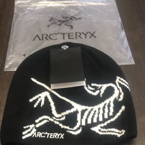 Arc'teryx Black and White Beanie Hat